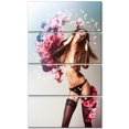 thumbnail image 2 of Femme Aguichant Marron avec Fleurs, 2 of 3