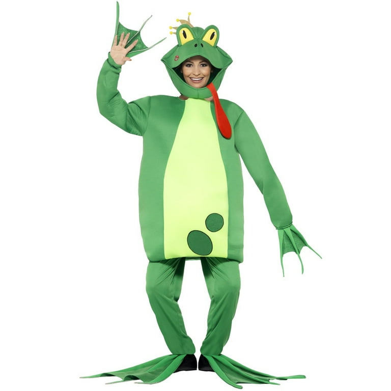 Frog Prince Costume Top With Attached Gloves Adult Green Frog Prince Costume Top With Attached Gloves Adult Green