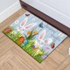 thumbnail image 4 of Alfombras de baño, alfombras para sala de estar, alfombra de área, tapete de baño La alfombra está decorada con huevos de conejito de Pascua Artículos decorativos, 4 of 6