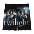 thumbnail image 4 of The Twilight Saga Men's Short Pajama Pants Soft Trendy Sleep Shorts Breathable Ice Silk Lounge Shorts 5XL, 4 of 8