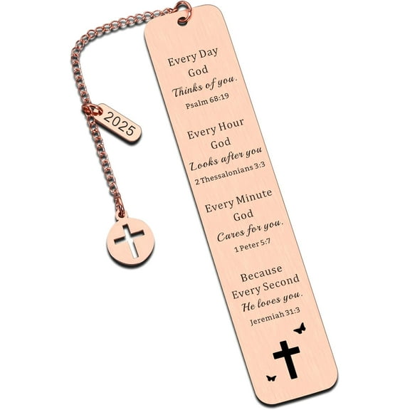 2025 Bible Bookmarks, Easter Basket Stuffers, First Communion Gifts for Girls, Baptism Gifts for Girls, Confirmation Gifts for Teen Girls Boys, Christian Birthday Gifts for Women Girls