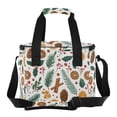 thumbnail image 2 of Insulated Cooler Bag with Multiple Pockets Lightweight Lunch Box Tote for Travel Beach Camping Office Christmas Spices and Holly Leaves, 2 of 7