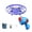 B, variant on High Speed Mini UFO Flying Toy With LED Lights For Kids Adults Cool Hovering Disks Indoor Outdoor Play Education