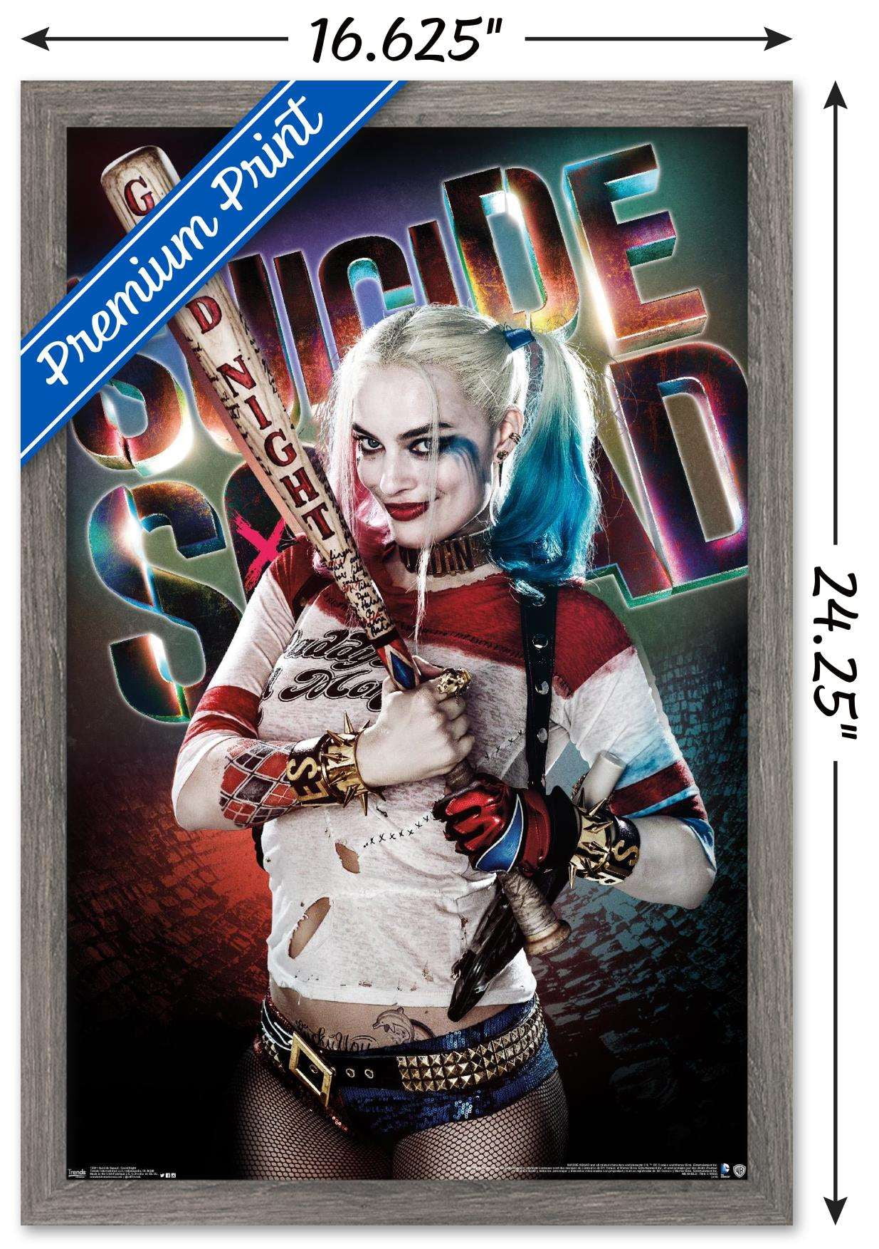 DC Comics Movie - Suicide Squad - Good Night Wall Poster, 14.725" x 22.375", Framed