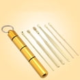 thumbnail image 1 of Limpieza de oídos, eliminación de cerumen, 6 piezas de acero inoxidable, herramienta para pulir oídos, almacenamiento, juego portátil de pulir oídos, champú blanqueador, 1 of 2