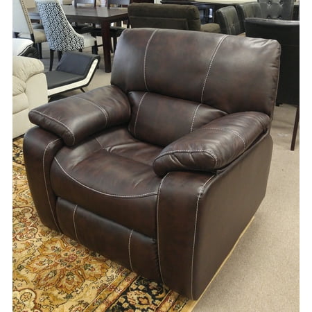 Natalie Dark Brown Leather Gel Living Room Rocking Reclining Chair