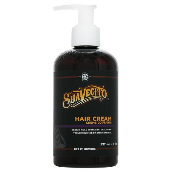 Suavecito Hair Cream, for All Hair Types, Light Hold, Men, 8 oz