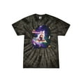 thumbnail image 1 of Wild Bobby, Galactic Pizza Space Cat Laser Eyes, Animal Lover, Tie-Dye Tees, Spiral Black, Large, 1 of 3