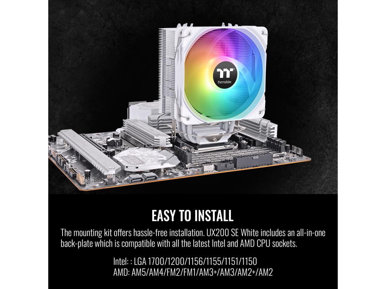 Thermaltake UX200 SE ARGB Lighting CPU Cooler White CLP116AL12SWA