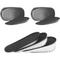 thumbnail image 1 of Height Increase Insole Gel, 2 Pairs of Raised Shoe Insoles, Height Increase Insole, Invisible Shoe Lift Inserts, Shock Absorption White Gray, 1 of 8