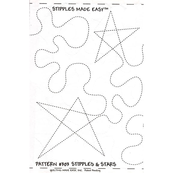 Quilt Pattern Roll Stipples  Stars 9 1/2in x 26'