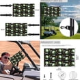 thumbnail image 5 of Jeiento 4 PCS Golf Cart Seat Cover with Steering Wheel Cover and Golf Cart Flags Golf Balls Club Car Flag Universal Seat Blanket Steering Wheel Wrap Cover Golf Cart Accessories, 5 of 5