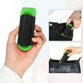 thumbnail image 4 of Unique Bargains  1 Pc Women's Portable Foldable Mirror Comb Travel for Curly Straight Dry Hair Green, 4 of 6