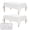 white, variant on WIGENIUS Faux Linen Black Table Cloth Rectangle 60x102 inches Waterproof Tablecloths for 6 ft Table - Polyester Black TableCloth for Wedding Party