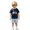 Blue, variant on HXWCHs Toddler Boy Back to School Outfits T-Shirt Shorts 2 Piece Set for First Day of School, Pre-K, Summer Daily Wear Size: 2-3 Years Blue