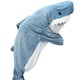 thumbnail image 3 of Pijama de tiburón con capucha para niños, manta de tiburón, disfraz de Cosplay, Mono para padres, camisón para casa, ropa de dormir para fiesta, 3 of 4