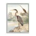 thumbnail image 5 of Stupell Industries Wild Heron Birds Perched Scenic Grassy Creek Painting Gray Framed Art Print Wall Art, Design by Piddix, 5 of 5