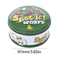 thumbnail image 4 of Spot It Game Animal Fun Cards Con Caja Metal Juguete Educativo (deportes), 4 of 6