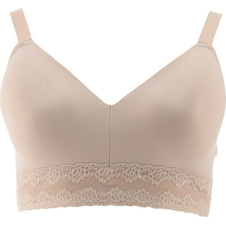 

Breezies Seamless Long Line Wirefree Contour Bra Lace Women s A391527