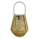 thumbnail image 1 of Farol Solar para exteriores, luces suspendidas de mimbre auténtico, lámpara de jardín resistente al agua, iluminación decorativa para patio, 1 of 8