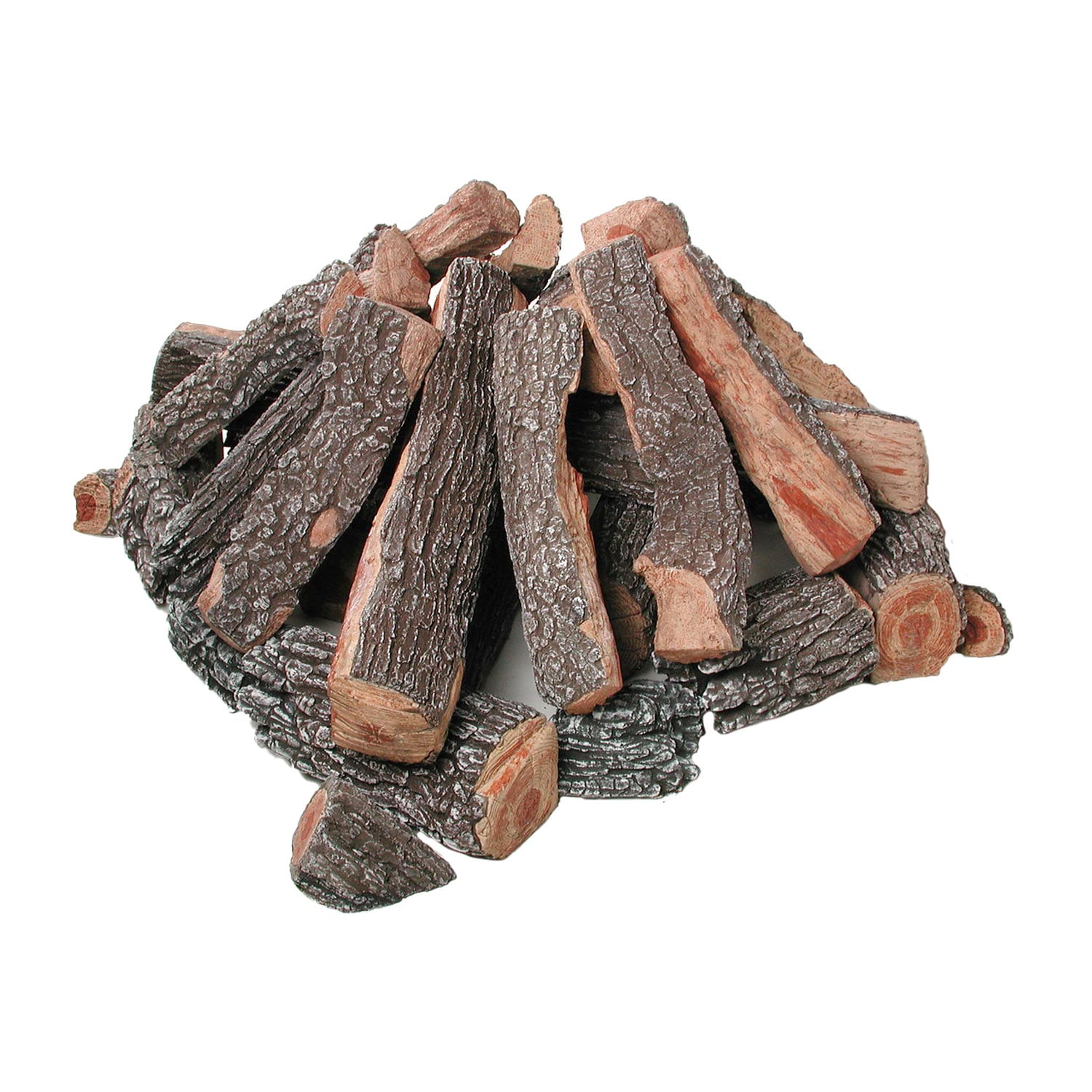 Rasmussen Fire Pit Log Set, Bark/Split, Square Stack, 36Inches