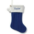 Personalized Cable Knit Christmas Stocking, Available in 8 Colors