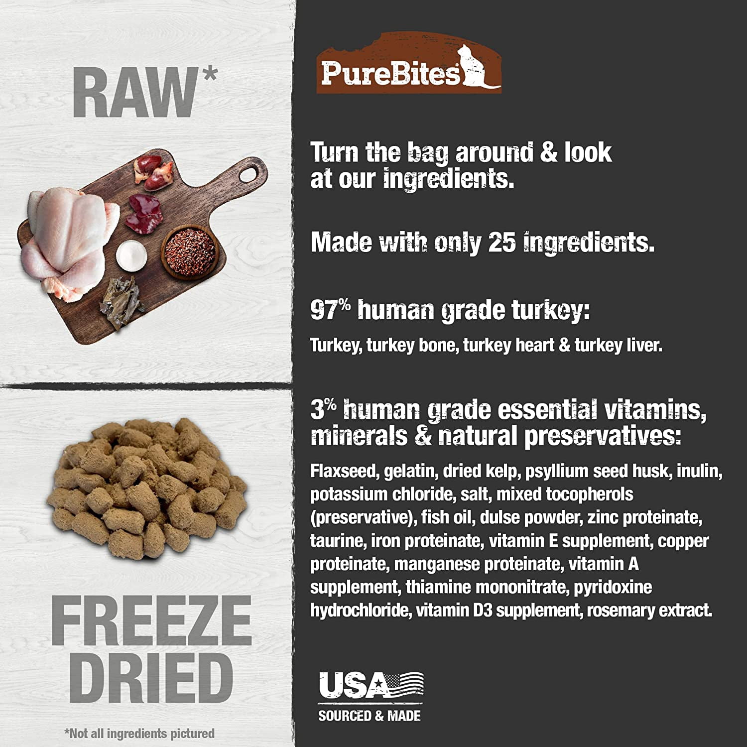 Pure Treats 789184 9.2 oz Turkey Recipe Cat Food Topper
