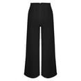 thumbnail image 5 of IDALL Wide Leg Pants Woman High Waisted Pants Wide Leg Tailored Pants For Women Casual High Waist Suit Pants Baggy Pants Womens Pants Black L, 5 of 8