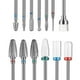 thumbnail image 1 of Depvko Juego De 13 Brocas Para Uñas, 3 Brocas De Carburo De Tungsteno 3 Brocas De Cerámica Para Uñas Efile 6 Brocas De Diamante 1 Cepillo De 3/32 Pulgadas Para Taladro De Uñas, 1 of 5