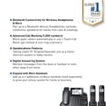 thumbnail image 2 of Sistema telefónico con cable Panasonic KX-TGF892B con Bluetooth negro, 2 of 7
