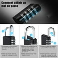 thumbnail image 3 of Zshan Digit Combination Padlock, Combination Lock, Number Code Padlock, Combination Lock for Gym, School, Gate, Hangar, Garage, Storage, Luggage Lockers and Tool Box, 3 of 5