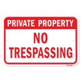 thumbnail image 1 of SignMission A-1824-24833 18 x 24 Po Panneau en Aluminium - Propriété Privée Pas d'Intrusion 1, 1 of 1