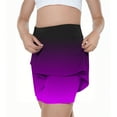 thumbnail image 3 of QATAINLAV Skorts for Girls Casual Tummy Control Athletic Golf Skirts Fashion Gradient Color Tennis Skirt Purple 2-3Years Summer Savings, 3 of 7