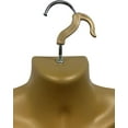 thumbnail image 3 of DisplayTown 2 Pack Bronze Male Mannequins Hollow Back Body Torso w/ Metal Stands with Metal Pole & Hanging Hook for Tshirt Display, S-M Sizes, 3 of 5