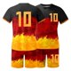 thumbnail image 3 of Playeras De Compresión Para Hombre, Conjunto De Dos Piezas De Camiseta Y Pantalones Cortos De Manga Corta Con Estampado Completo De Alemania Para Hombre Y Conjunto De Camisa Y Pantalón Corto., 3 of 9