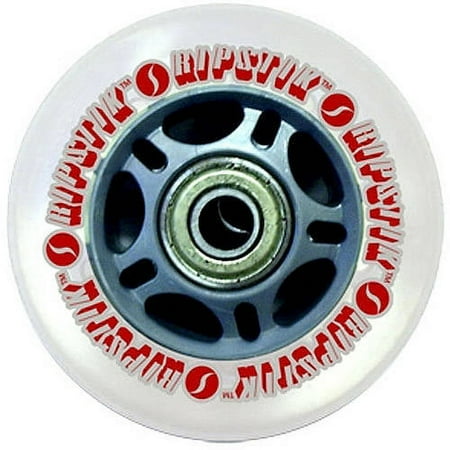 Razor Ripstik Wheels with 76 mm ABEC5 Bearings Silver, Red Polyurethane