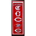 thumbnail image 1 of Encore Select 109-19 Cincinnati Reds Logo History Felt Banner - 14 x 37 in., 1 of 1