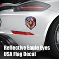 thumbnail image 6 of Reflective Eagle Eyes USA Flag Decal, Patriotic American Flag Bald Eagle Sticker, Waterproof Patriotic Vinyl Sticker for Trucks, Cars, Laptop, Cooler, American Pride Accessory, 6 of 9