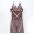 thumbnail image 3 of Gpoecd Plus Size Shaping Romper for Women with Built In Support and Open Bust Design Control Body Plus Size Jumpsuit Coffee,M, 3 of 3