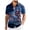 Navy, variant on Leey-World V-Neck T-Shirts Men, 250 Years America Short Sleeve Button Up USA Memorial Day Shirts(Dark Blue,L)