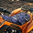 thumbnail image 4 of Uorisanigo ATV Seat Cover Waterproof Polyester Fabric, Flower Skull Print 4-Wheeler Seat Covers Compatible with Sportsman Rancher Foreman Scrambler Kodiak Grizzly Arctic Cat, 4 of 7