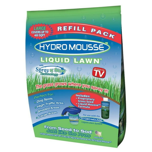 Hydro Mousse Liquid Lawn Fine Fescue Grass Full Sun Grass Seed 2 lb