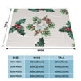 thumbnail image 4 of XMXT Flannel Throw Blanket for Couch, Merry Christmas Bird Watercolor Bed Sofa Decor Blankets for Home Bedroom, 50 x 40 inches, 4 of 9