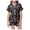 1-90Black310, variant on MEZZALL Girls Cartoon Cats Print Satin Pajamas Sets Short Sleeve Lapel Button Down Tops & Shorts 2 Piece Kids Sleepwear Stylish Nightwear