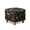 Butterfly Leaf Mushroom Floral Print Black, variant on SCRAWLGOD Sunflower Butterfly Leopard Print Ottoman Cover Square, Stretch Ottoman Slipcover Square Removable Soft Storage Ottomans Foot Rest Cover with Elastic Bottom