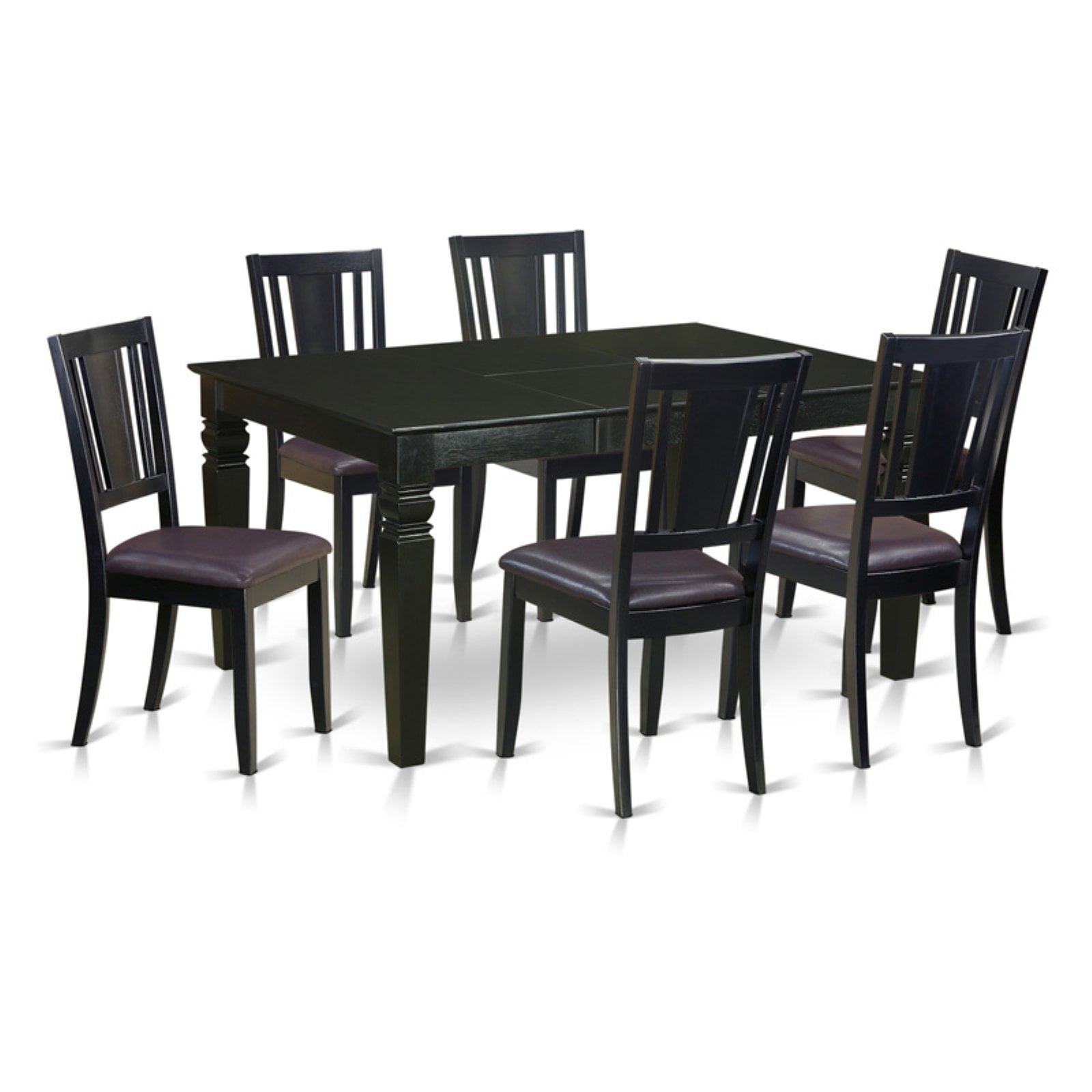 East West Furniture Weston 7 Piece Scotch Art Dining Table Set