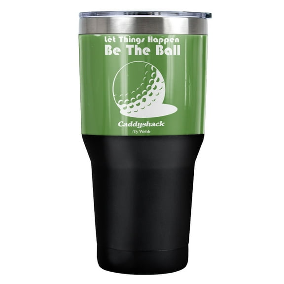 Caddyshack Ball Stainless Steel Tumbler 30 oz Coffee Travel Cup, Vacuum Insulated & Double Wall with Leakproof Sliding Lid