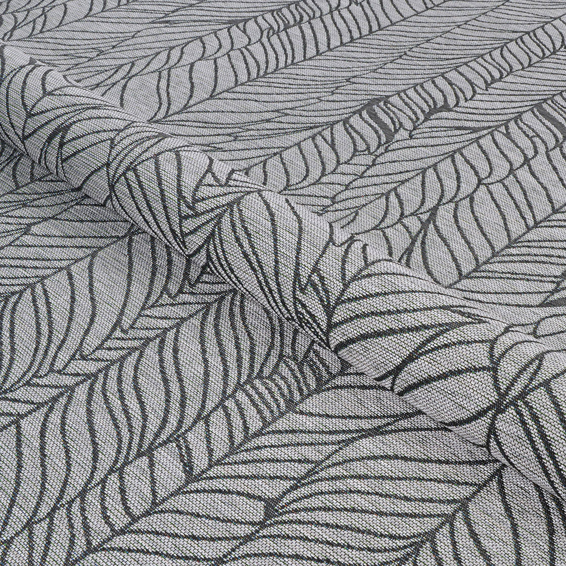 Couristan Dolce Majorelle Indoor/Outdoor Area Rug, Silver-Black, 2'3" x 7'10" Runner