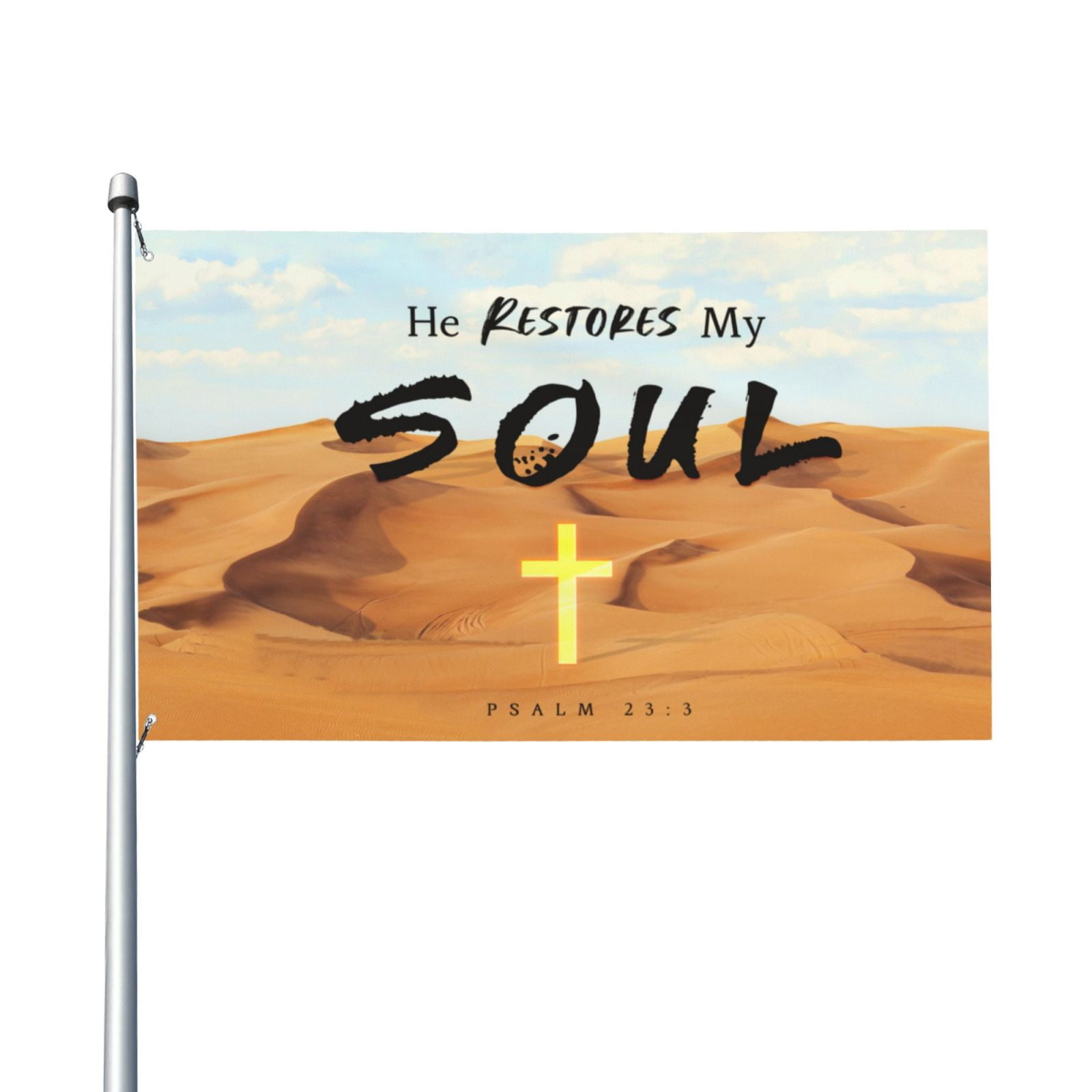 VIVACITE Christian Flag 3x5 Garden Decor Outdoor Patio Decor Front