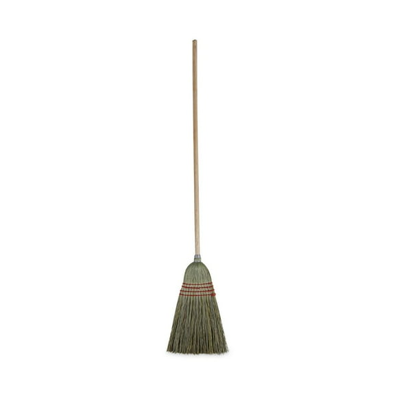 55 in. Mixed Fiber Maid Broom - Natural (12/Carton)